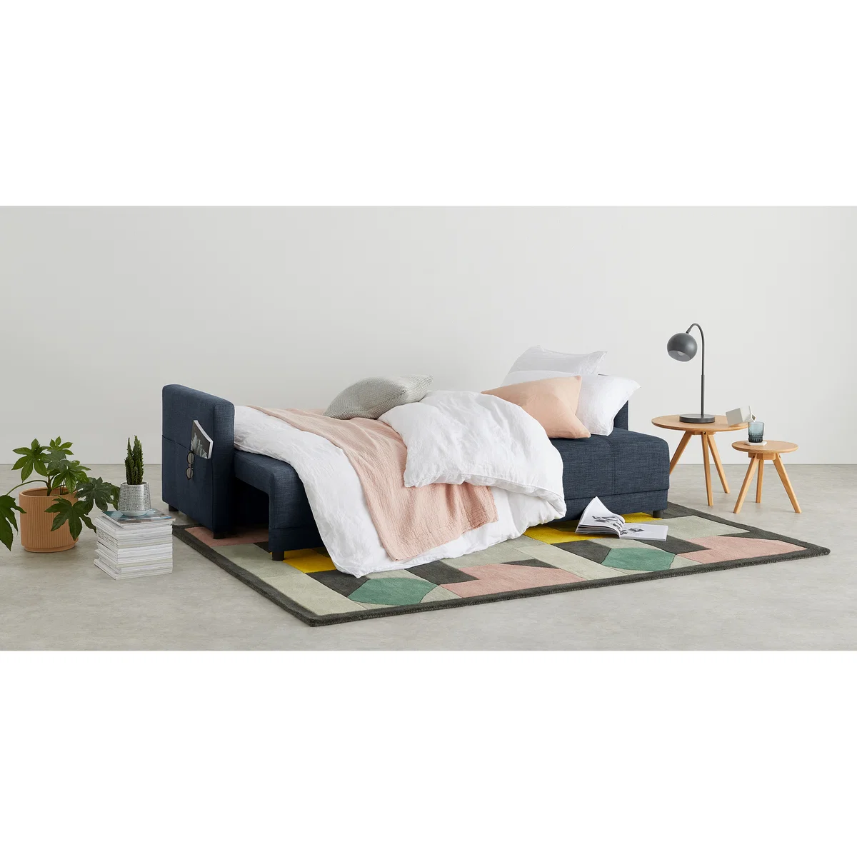MADE Essentials Brock Platform Sofabed, Navy – image 6
