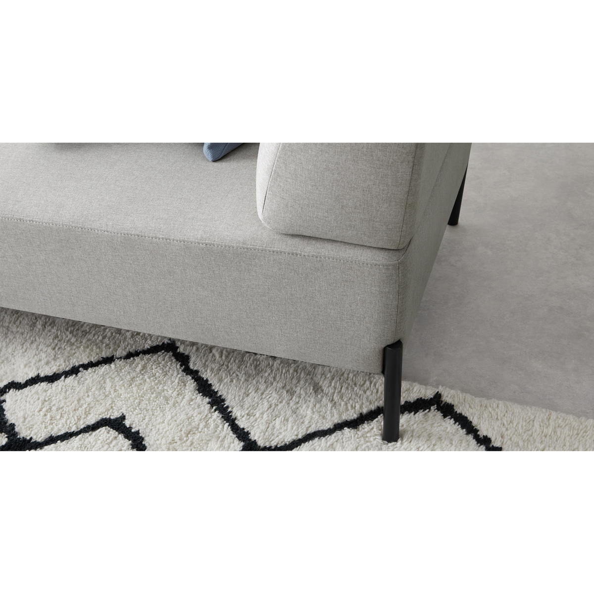 Kiva Left Hand Facing Chaise End Corner Sofa, Hail Grey – image 3