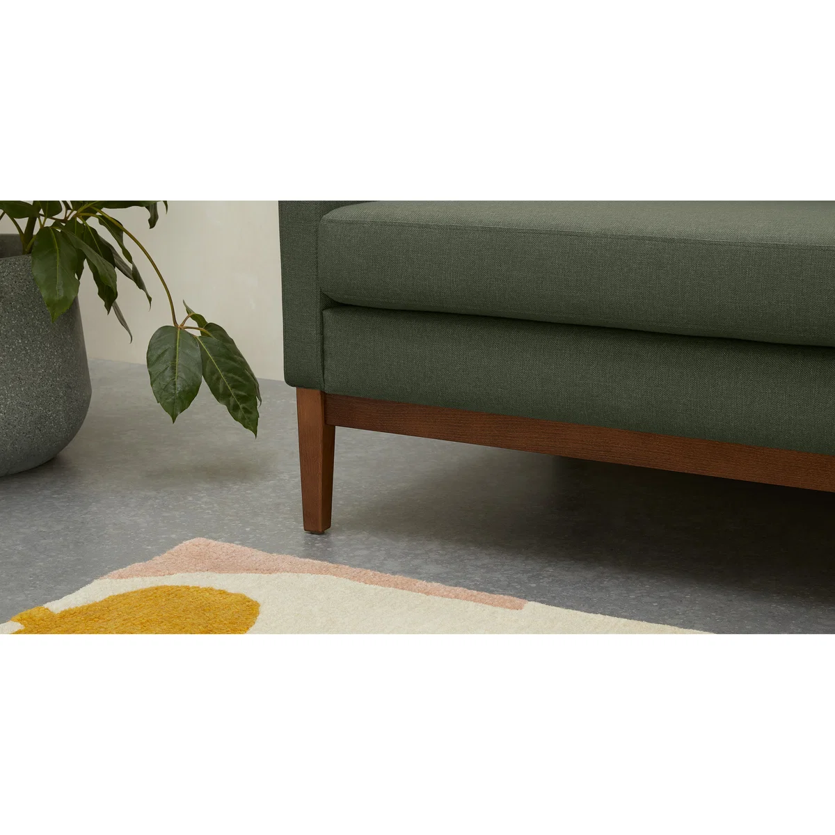 Edison 2 Seater Sofa, Textured Moss – image 6