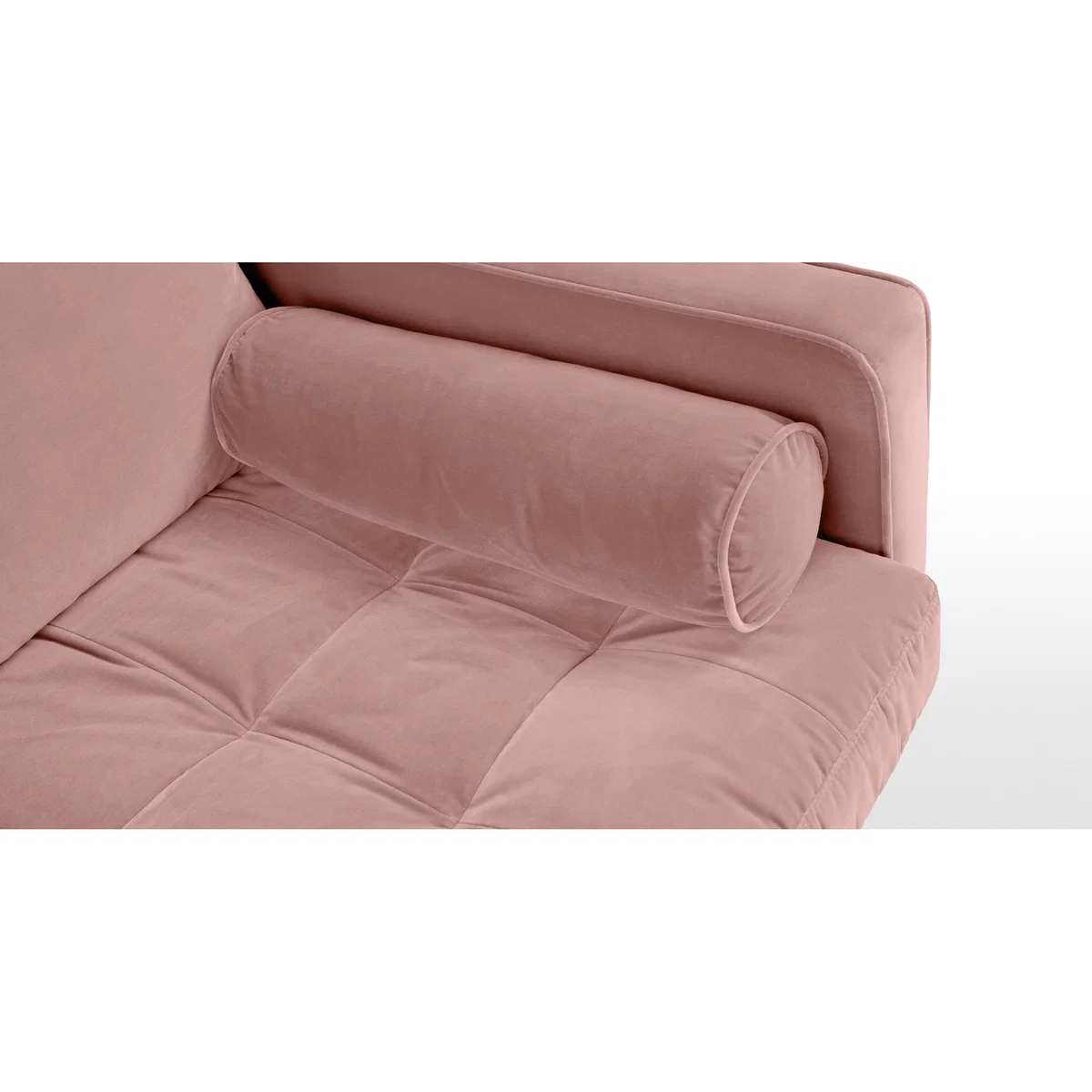 Scott 3 Seater Sofa, Blush Pink Cotton Velvet – image 5