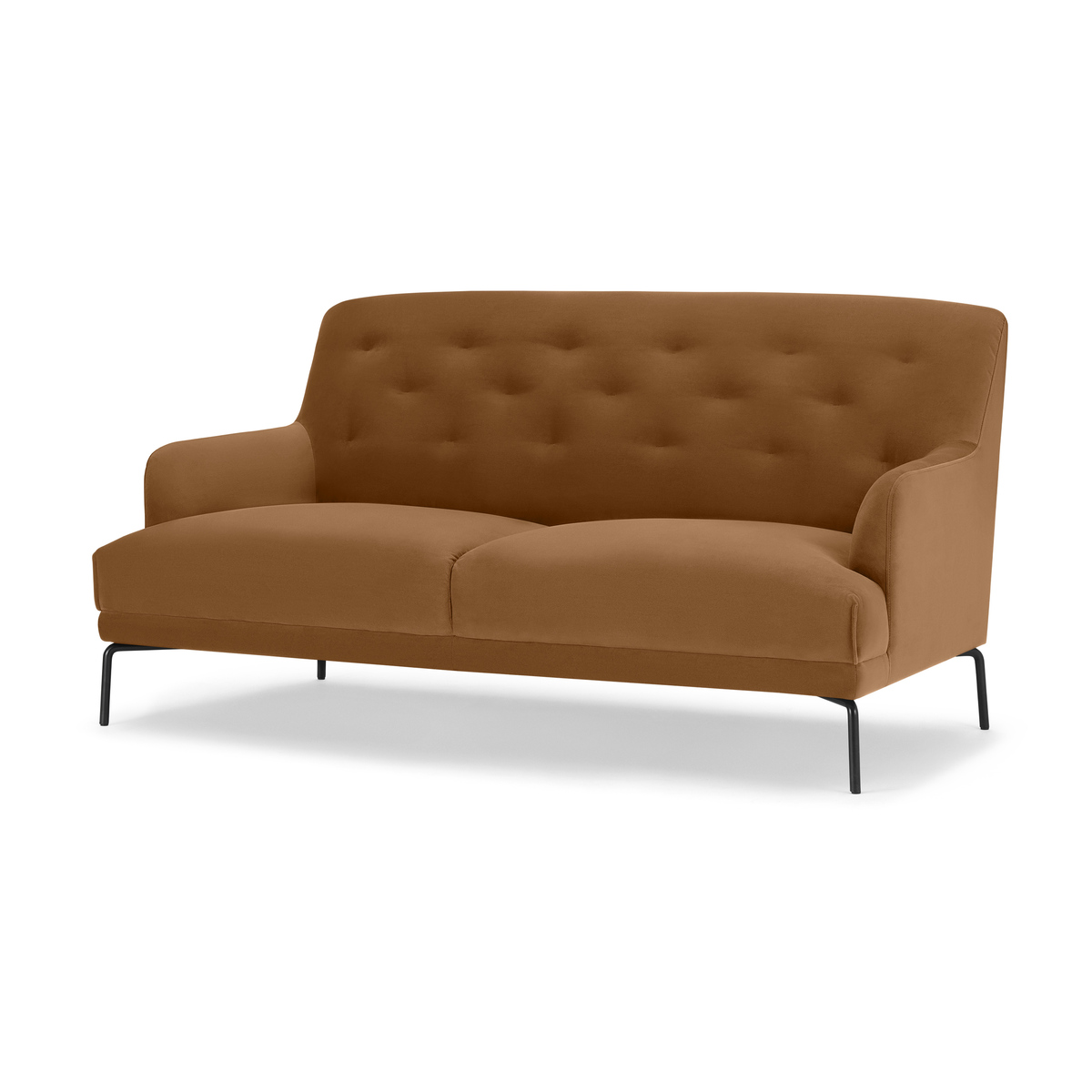 Attwood 2.5 Seater Sofa, Golden Amber Velvet – image 2