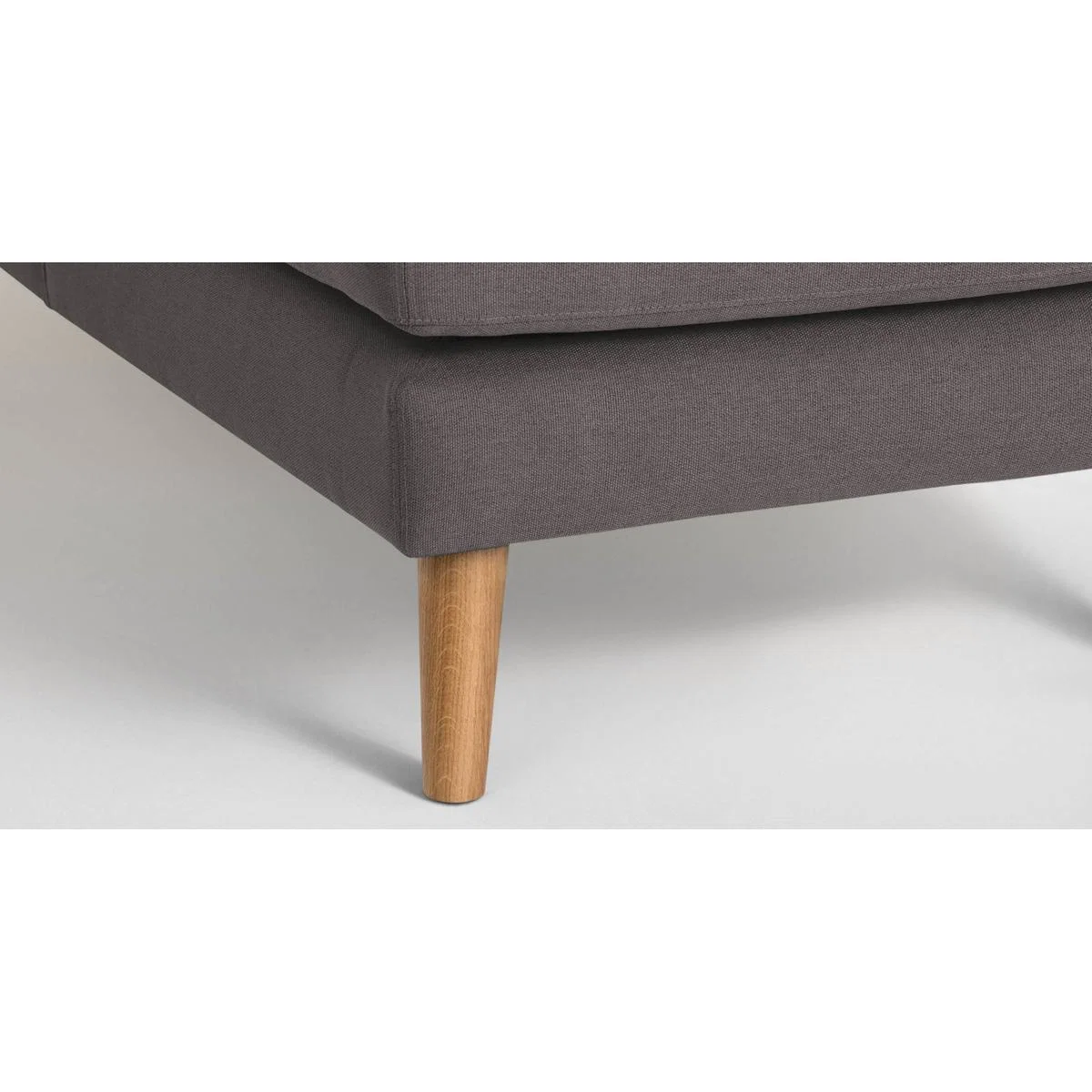 Rufus Left Hand Facing Chaise End Corner Sofa, Rhino Grey – image 3