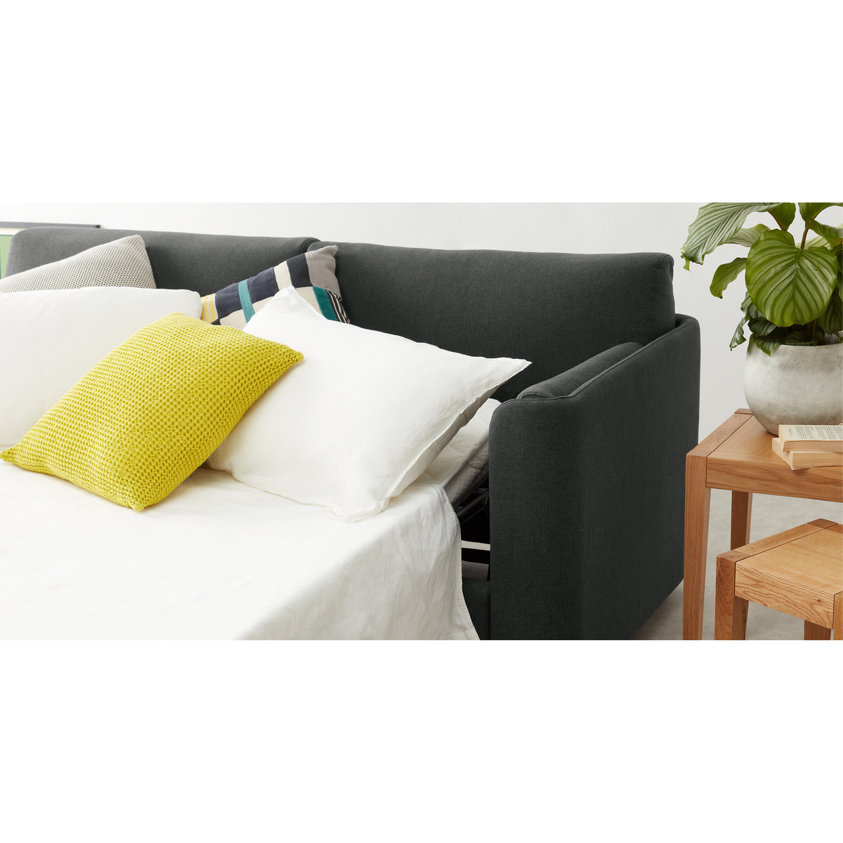 Baen 2 Seater Sofa Bed, Sterling Grey – image 4