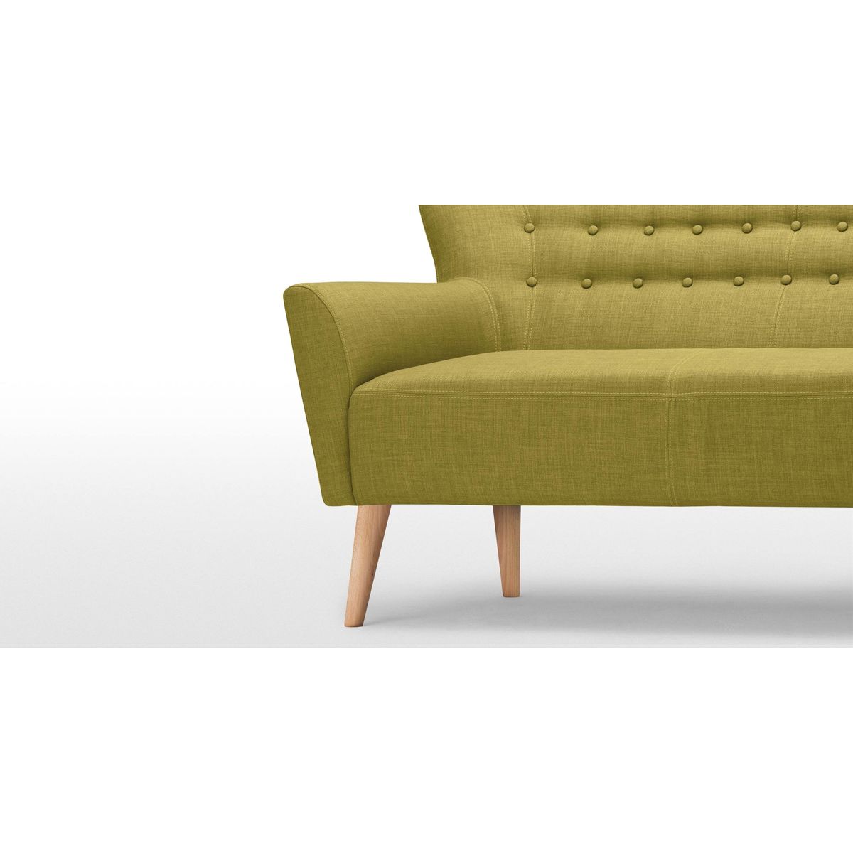 Quentin 2 Seater Sofa, Lemongrass Green – image 3