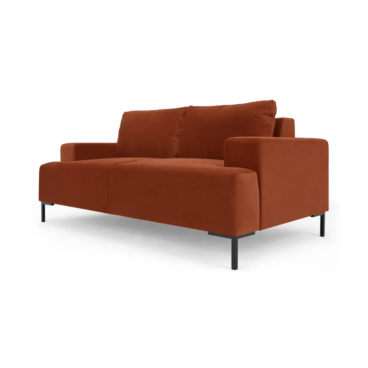 Frederik 2 Seater Sofa, Nutmeg Orange Velvet – image 2