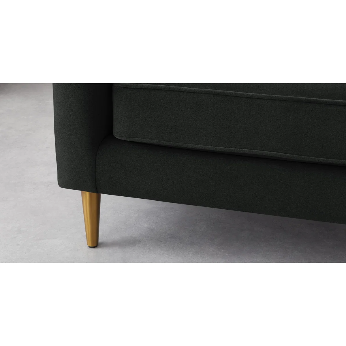 Amicie 2 Seater Sofa, Dark Anthracite Velvet – image 4