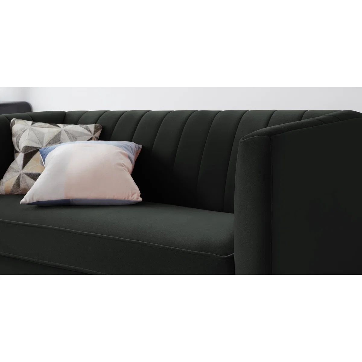 Amicie 2 Seater Sofa, Dark Anthracite Velvet – image 6
