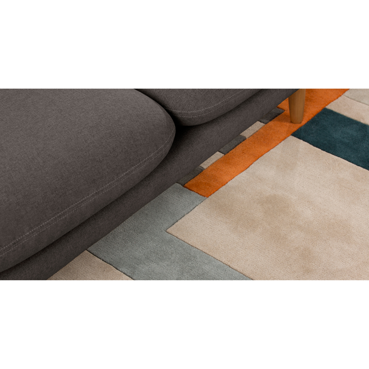 Dylan 3 Seater Sofa, Marl Grey – image 5