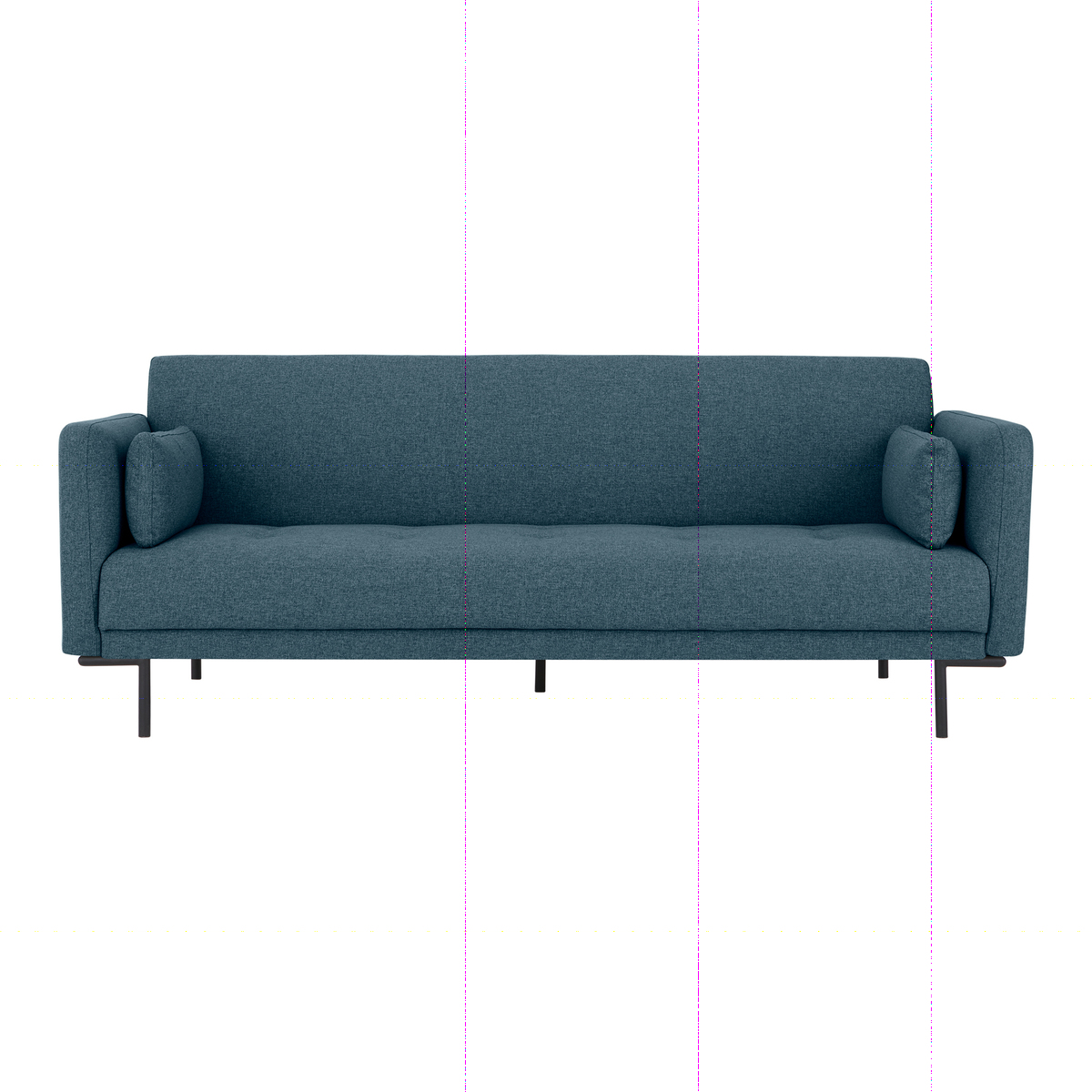 Harlow Click Clack Sofa Bed, Orleans Blue – image 1
