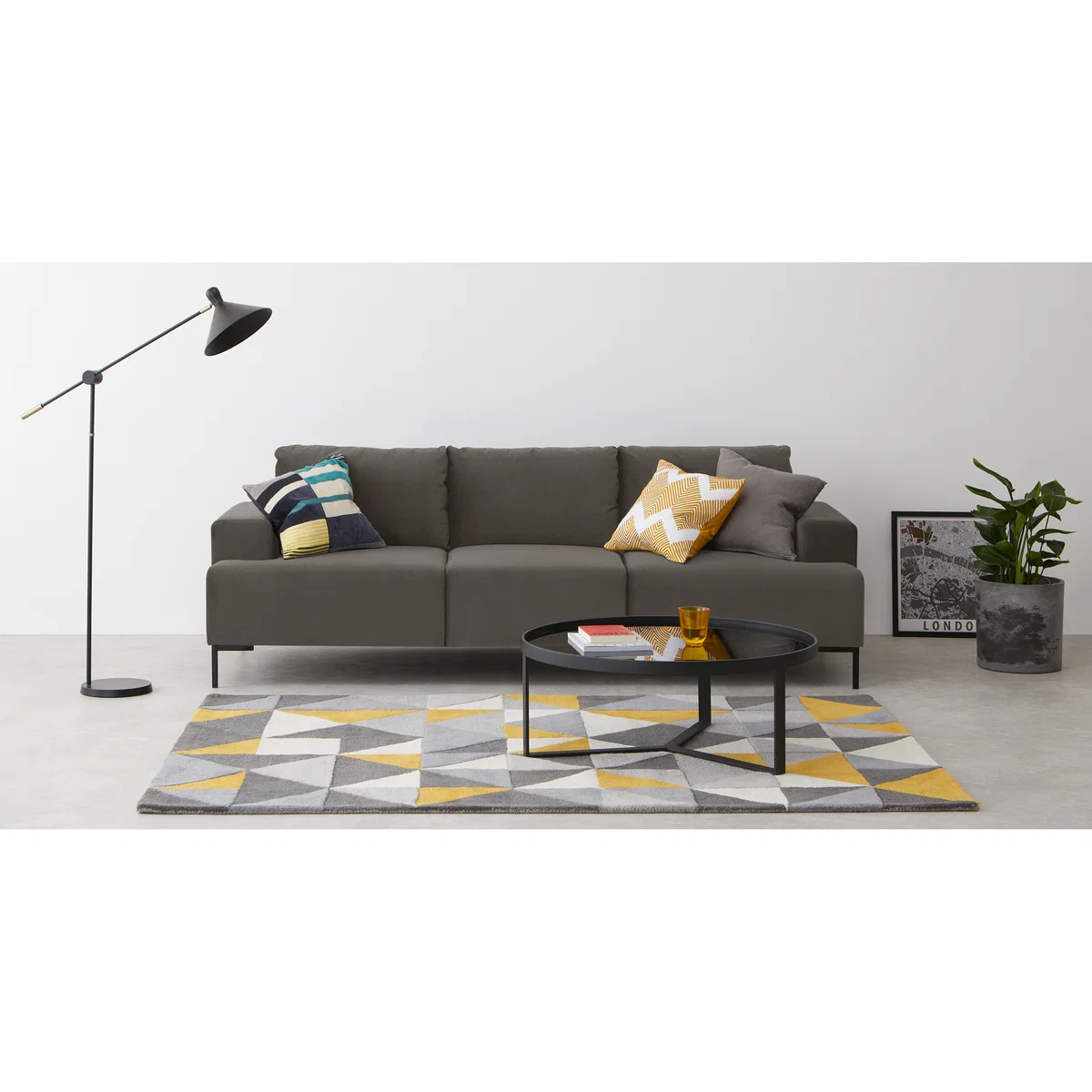 Frederik 3 Seater Sofa, Otter Velvet – image 3