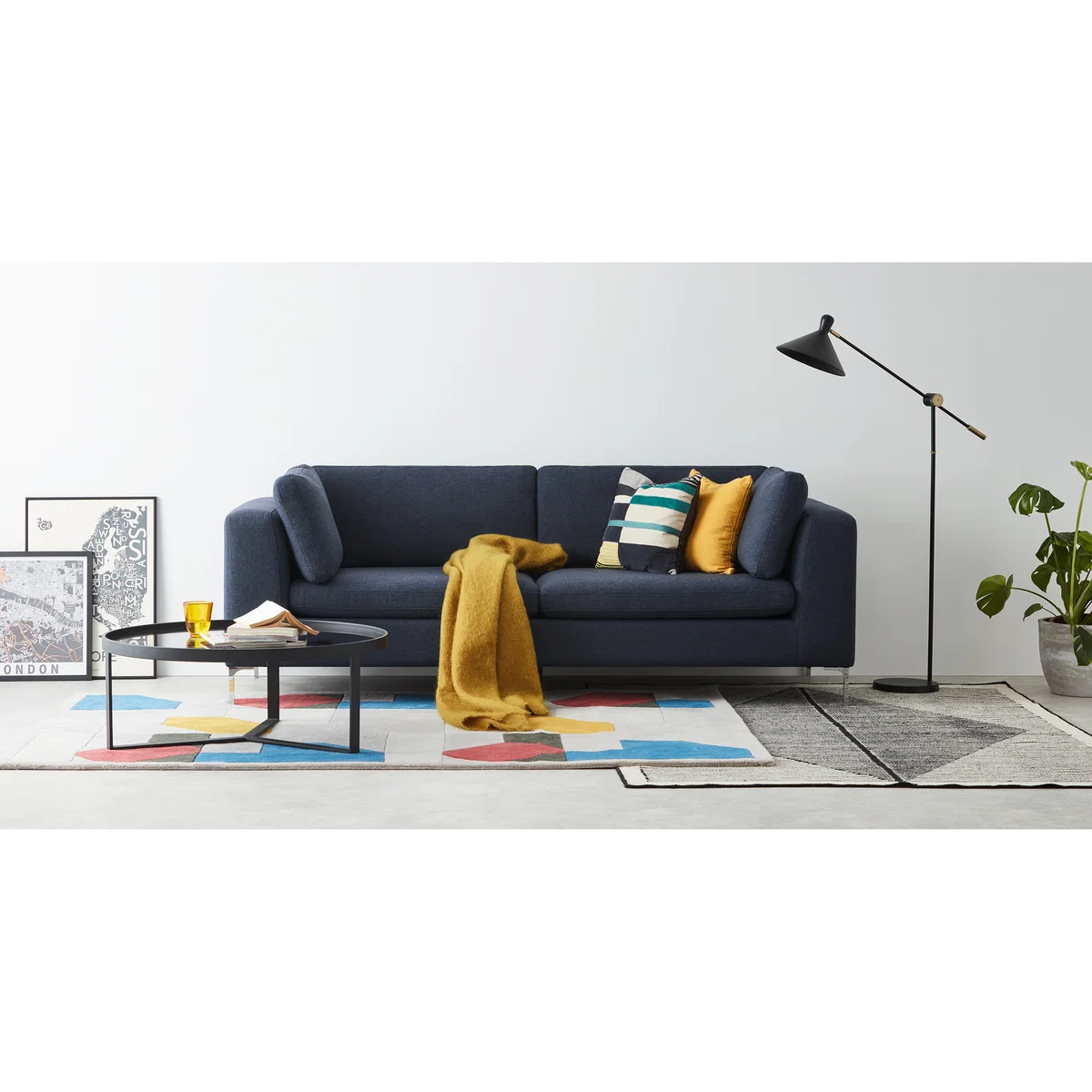 Monterosso 3 Seater Sofa, Storm Blue – image 3