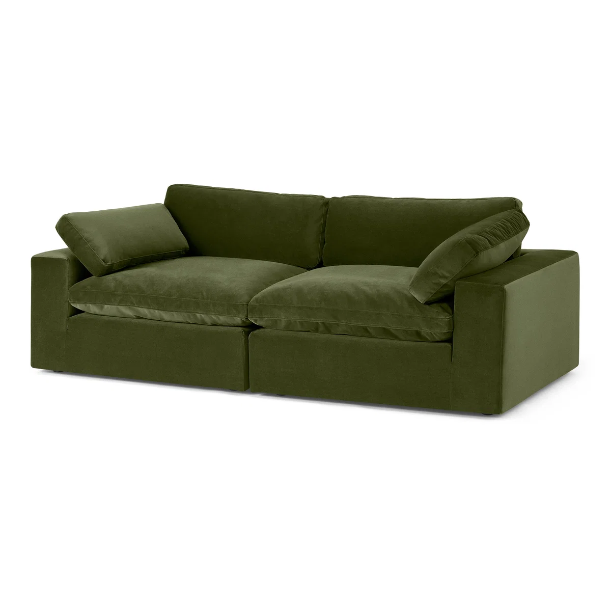 Samona 3 Seater Sofa, Pistachio Green Velvet – image 2