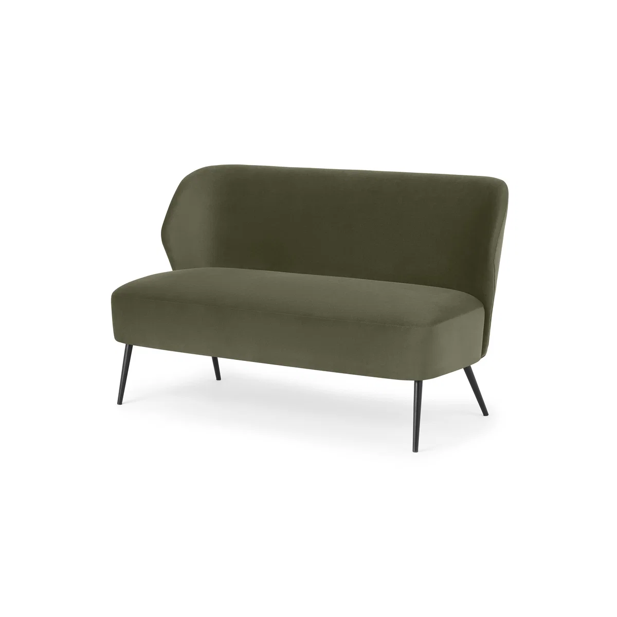Topeka 2 Seater Sofa, Sycamore Green Velvet – image 2
