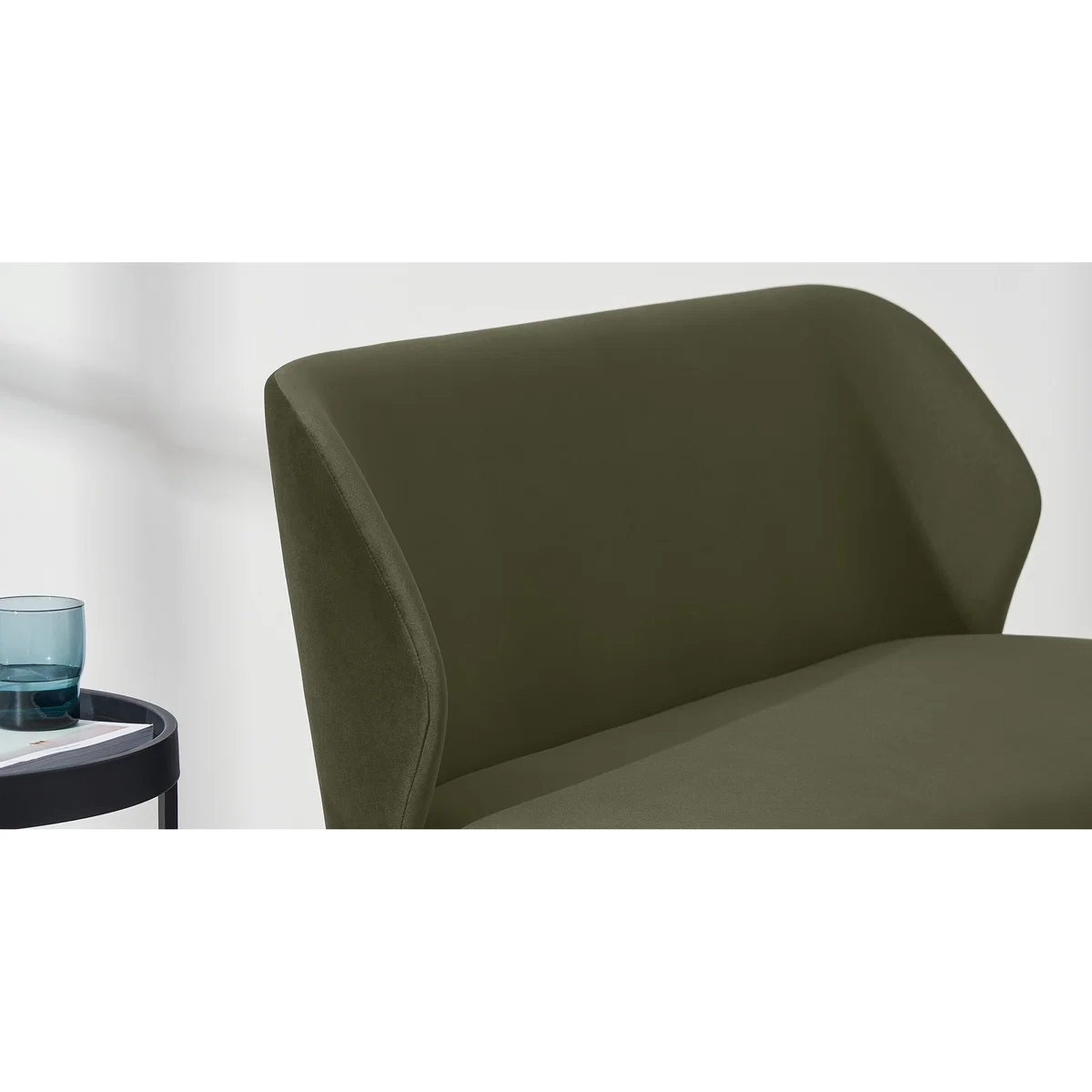 Topeka 2 Seater Sofa, Sycamore Green Velvet – image 4