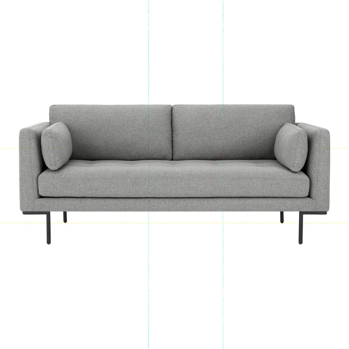 Harlow Large 2 Seater Sofa, Mountain Grey – image 1