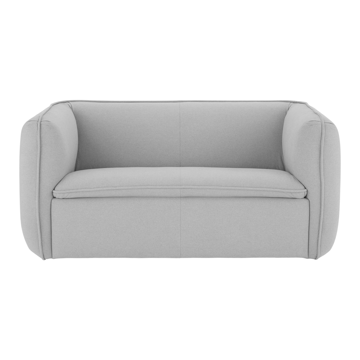 Berko 2 Seater Sofa, Chalk Grey Cotton – image 2