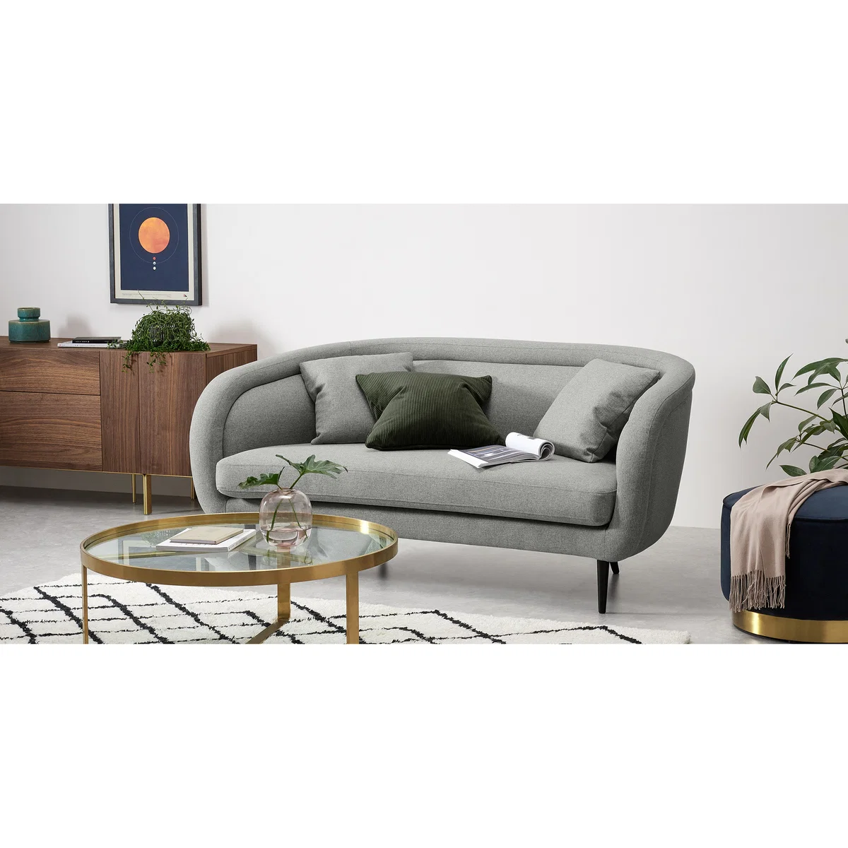 Caswell 2 Seater Sofa, Mountain Grey – image 3