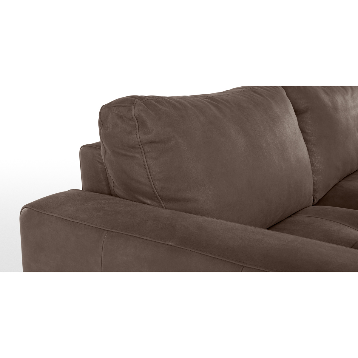 Luciano Left Hand Facing Corner Sofa, Texas Charcoal Grey Leather – image 6
