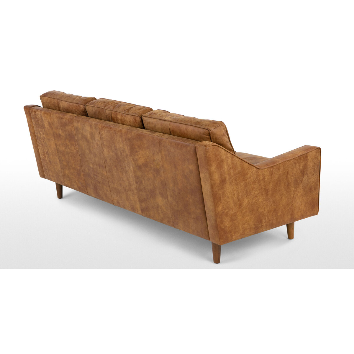 Dallas 3 Seater Sofa, Outback Tan Premium Leather – image 4
