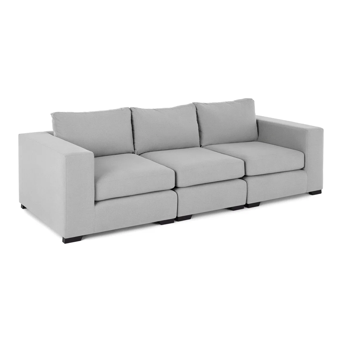 Mortimer 4 Seater Modular Sofa, Chalk Grey Cotton – image 1