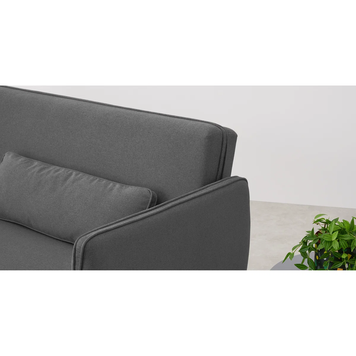 Shay Click Clack Sofa Bed, Marl Grey – image 4
