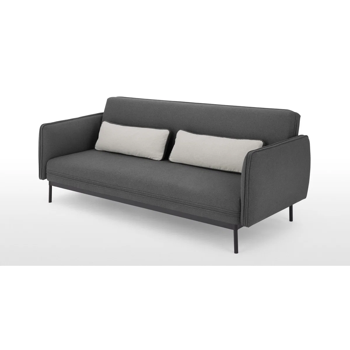 Shay Click Clack Sofa Bed, Marl Grey – image 5