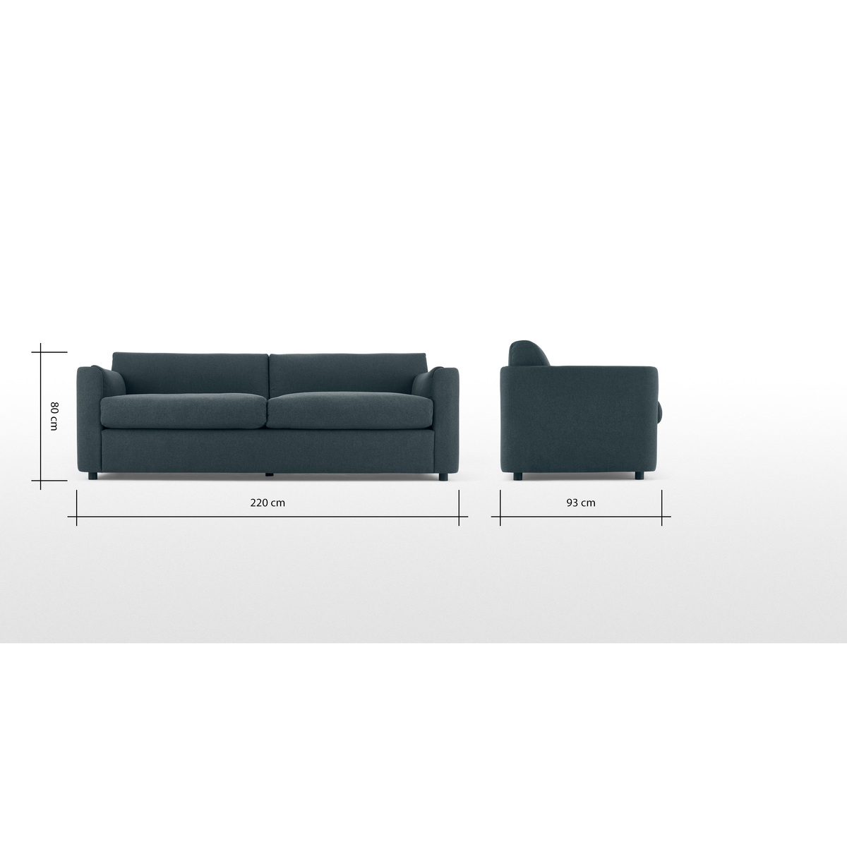 Baen 3 Seater Sofa, Aegean Blue – image 6