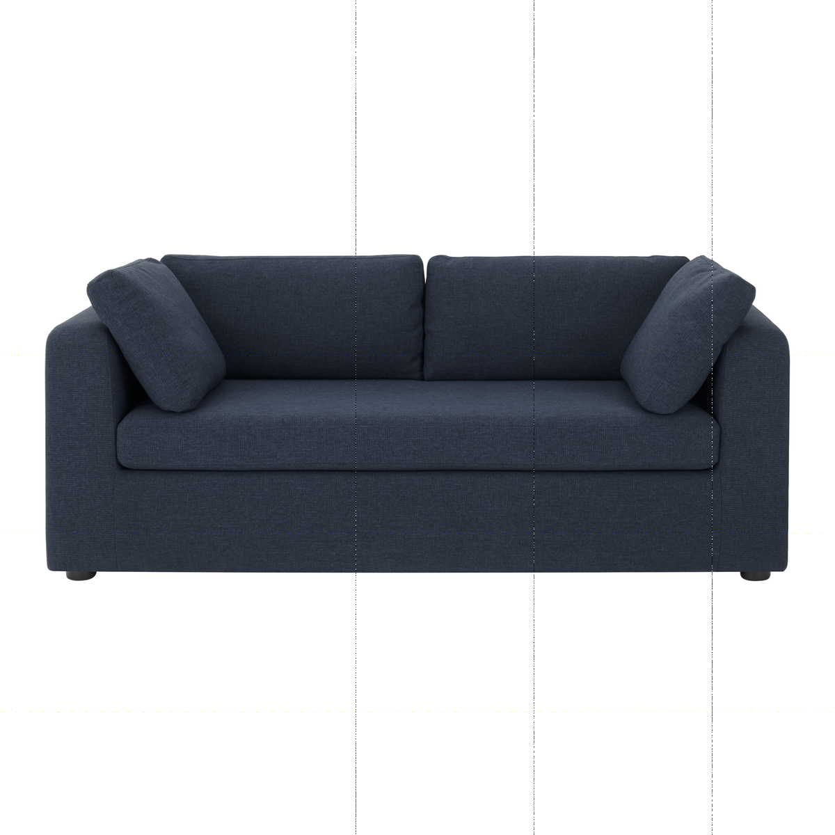 Mogen 3 Seat Sofa Bed, Storm Blue – image 1
