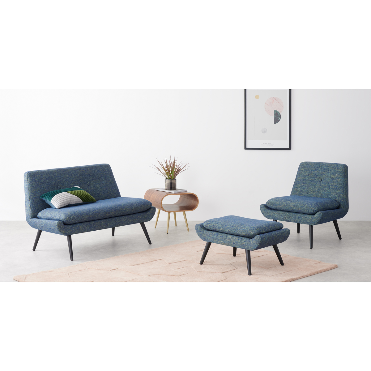 Jonny 2 Seater Sofa, Revival Blue – image 3