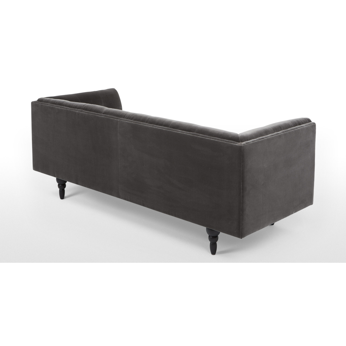 Connor 3 Seater Sofa, Concrete Cotton Velvet – image 4