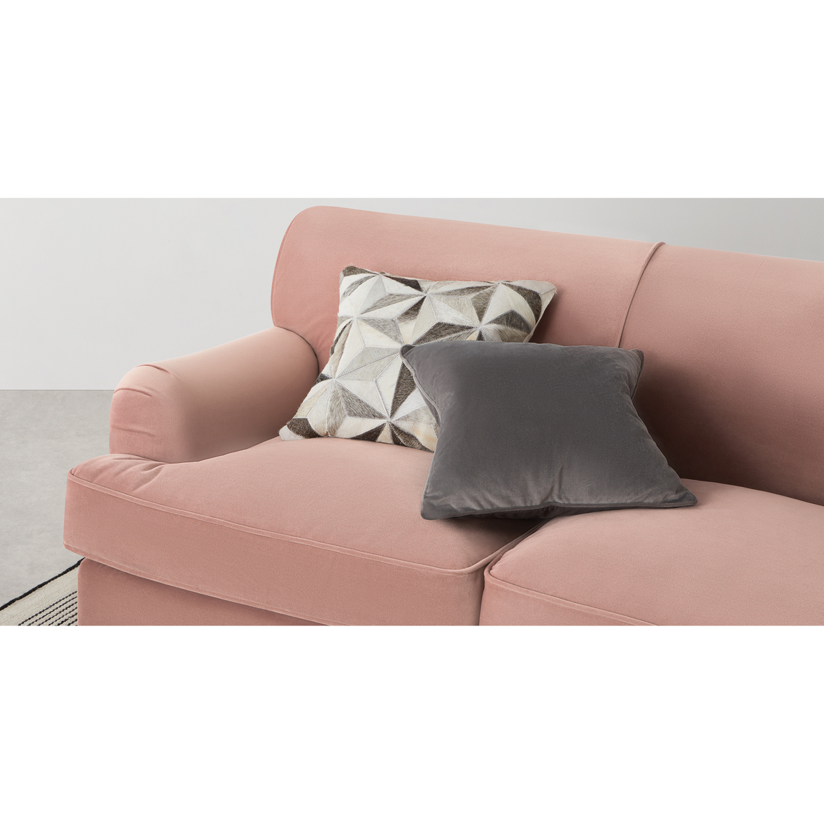 Orson 2 Seater Sofa, Vintage Pink Velvet – image 6