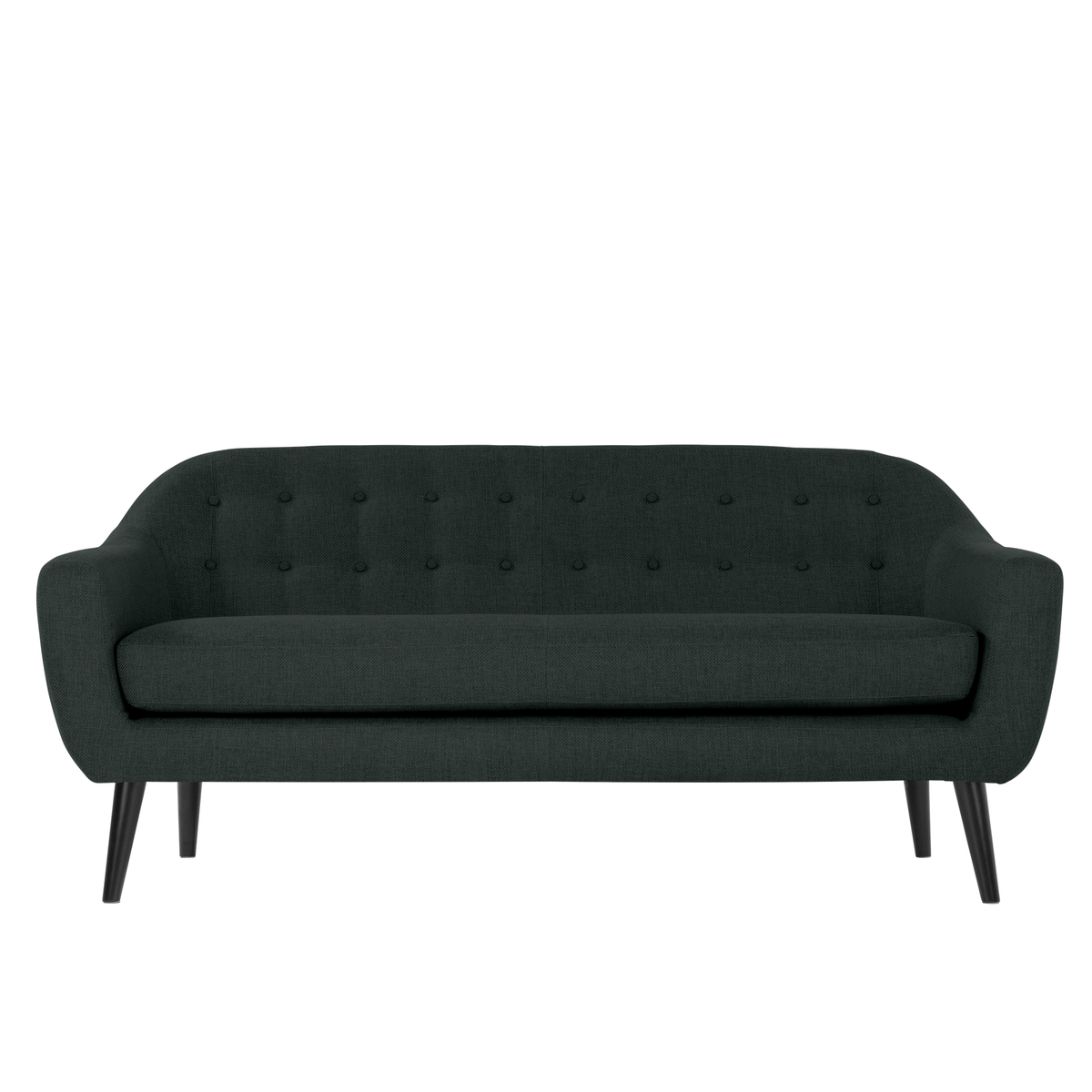 Ritchie 3 Seater Sofa, Anthracite Grey with Rainbow Buttons – image 2