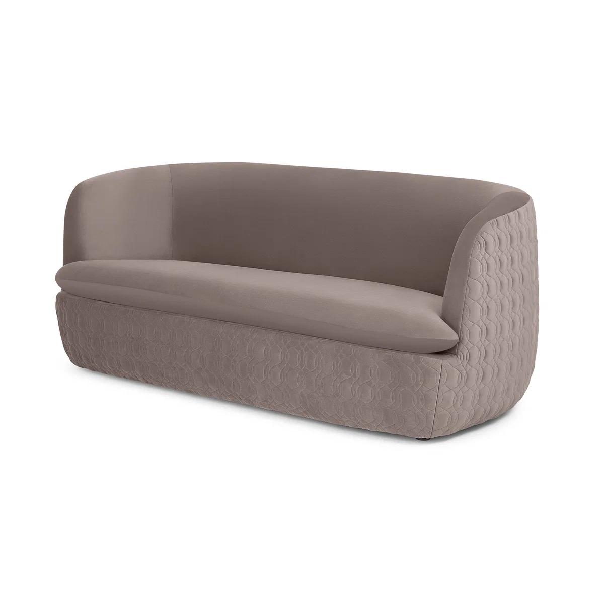 Tandy Large 2 Seater Sofa, Soft Mauve Velvet – image 2