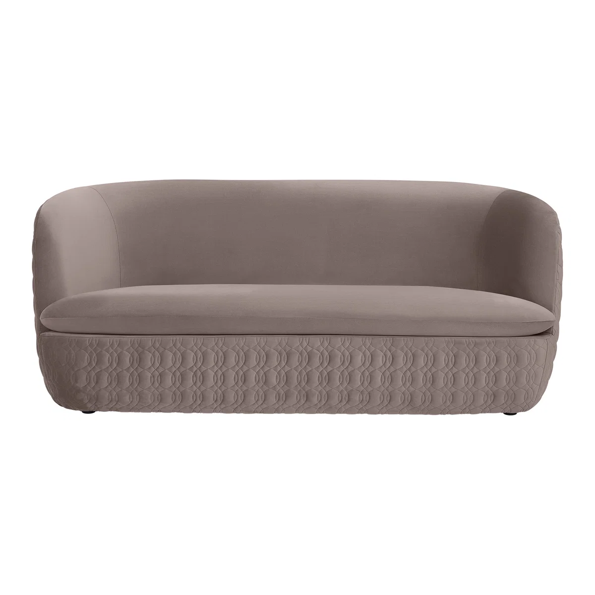 Tandy Large 2 Seater Sofa, Soft Mauve Velvet – image 1