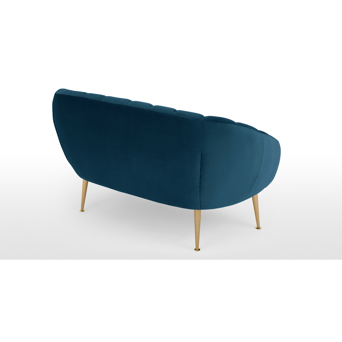 Primrose 2 Seater Sofa, Velvet Petrol Teal – image 4