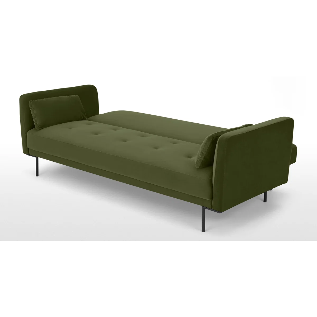 Harlow Click Clack Sofa Bed, Fir Green Velvet – image 5