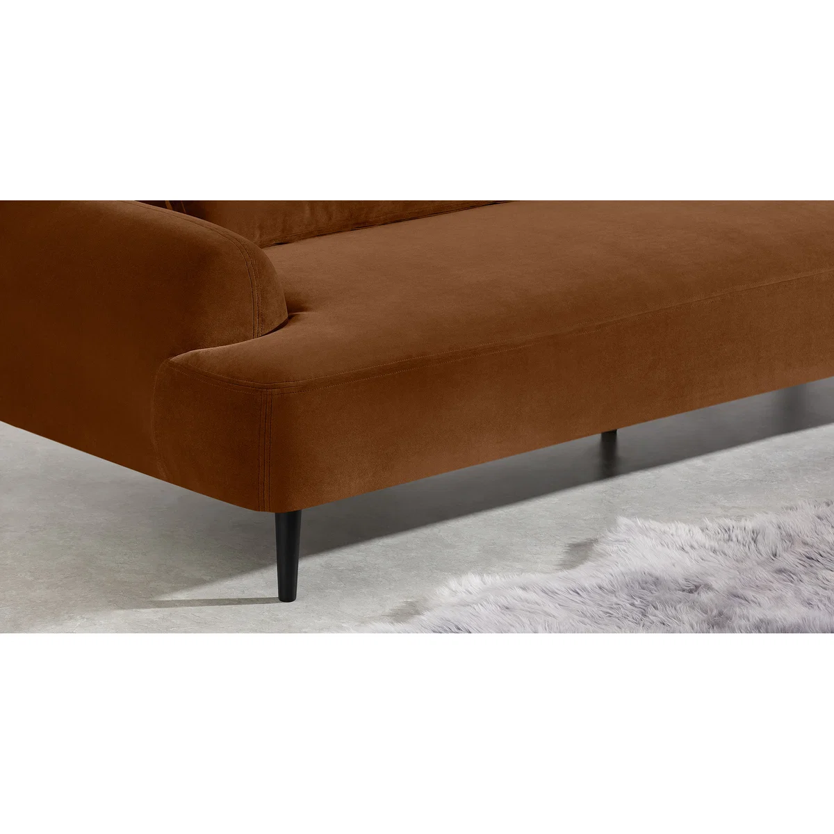 Giselle 3 Seater Sofa, Cinnamon Velvet – image 4
