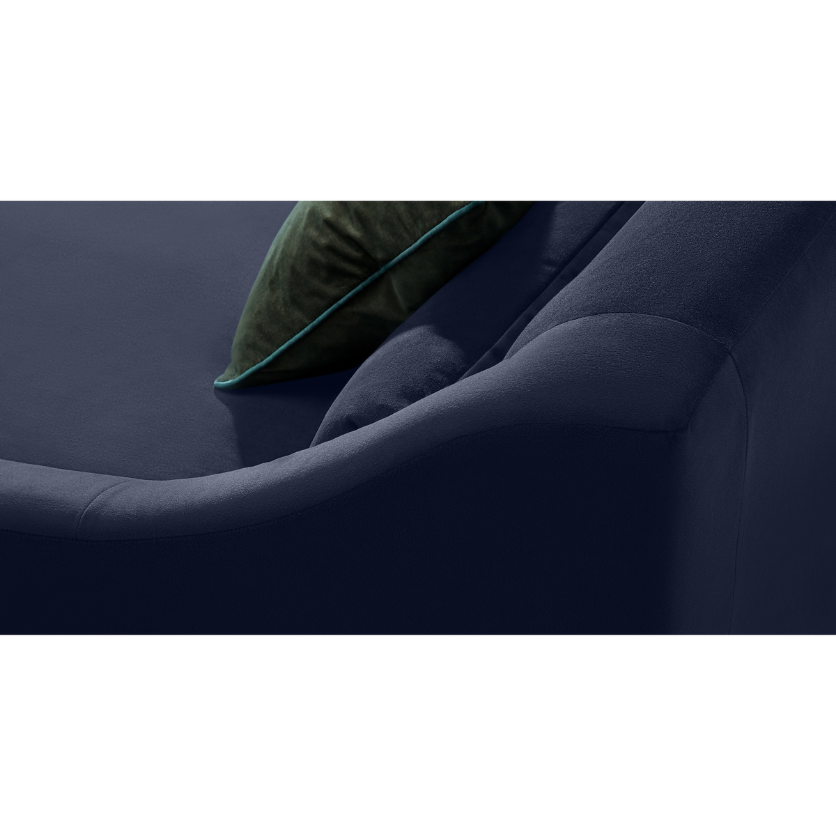 Herton Right Hand Facing Chaise End Sofa, Ink Blue Velvet – image 6