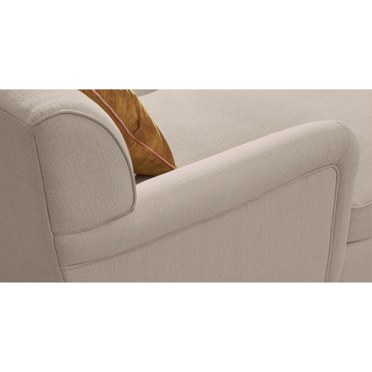 Orson Left Hand Facing Chaise End Sofa Bed, Natural Weave – image 4