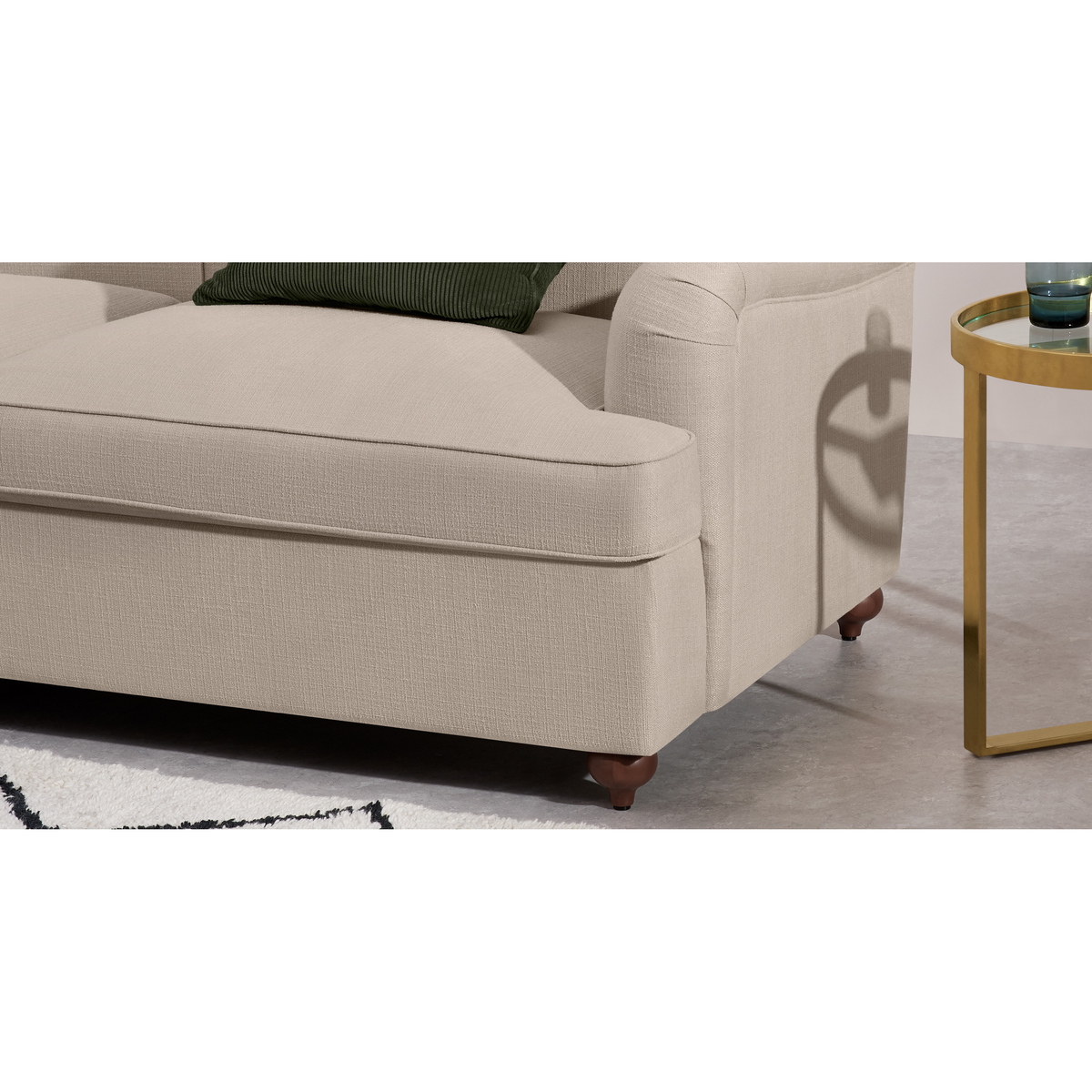 Orson Left Hand Facing Chaise End Sofa Bed, Natural Weave – image 6