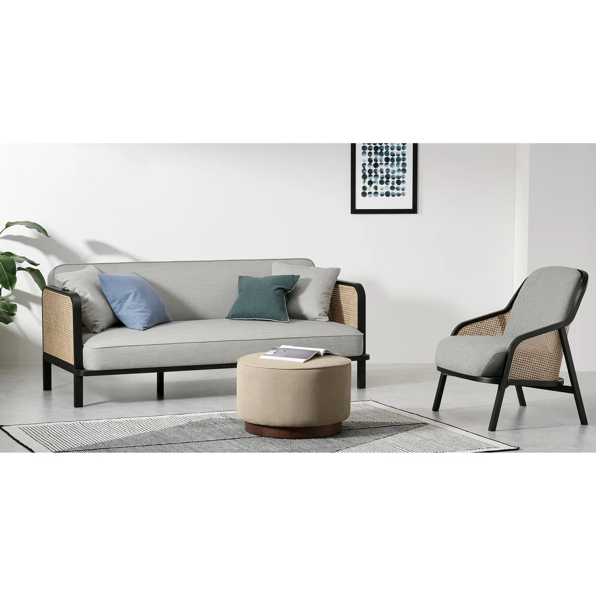 Toriko Click Clack Sofa Bed, Dove Grey – image 3