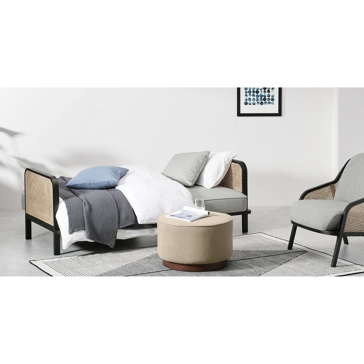 Toriko Click Clack Sofa Bed, Dove Grey – image 7