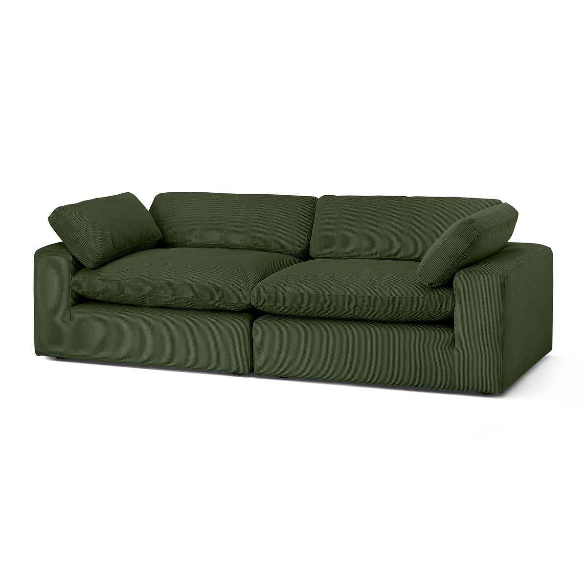 Samona 3 Seater Sofa, Sage Corduroy Velvet – image 2