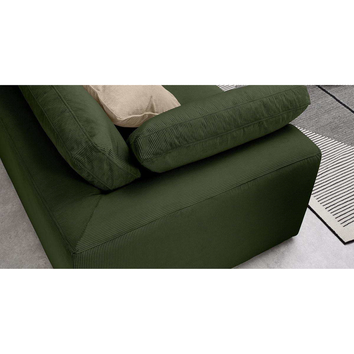 Samona 3 Seater Sofa, Sage Corduroy Velvet – image 6