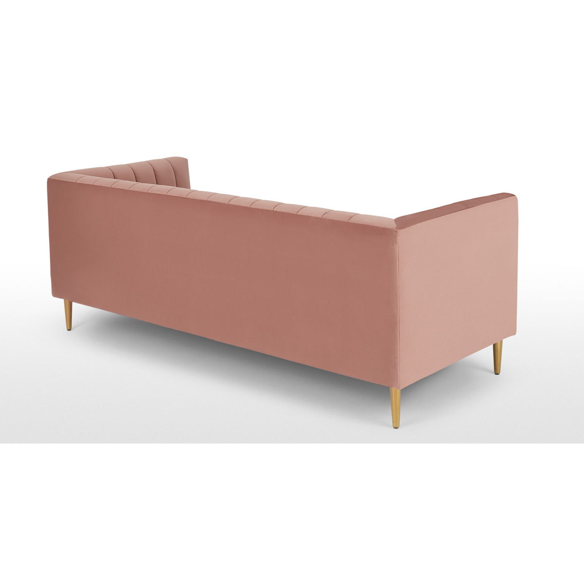 Amicie 3 Seater Sofa, Blush Pink Velvet – image 5