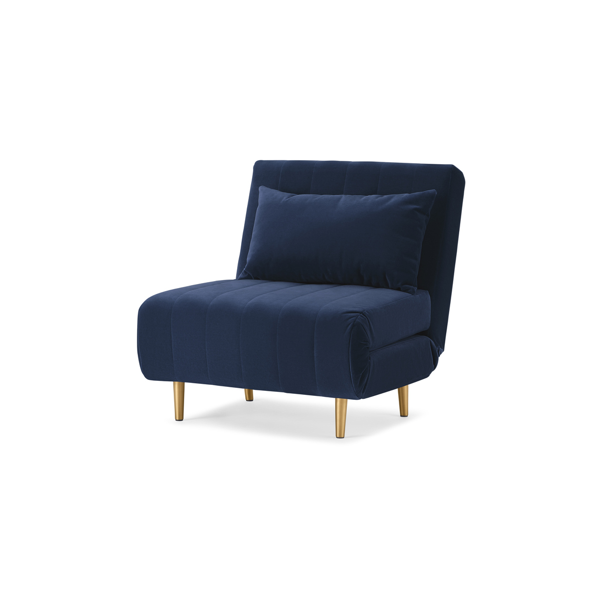 Bessie Single Sofa Bed, Royal Blue Velvet – image 2