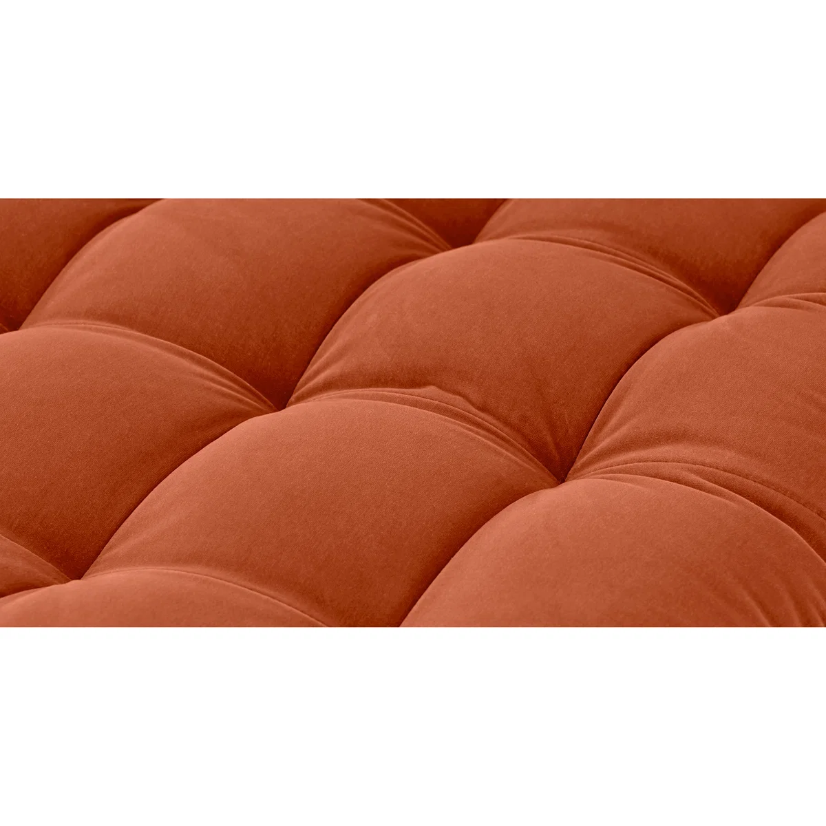 Scott 4 Seater Right Hand Facing Chaise End Corner Sofa, Burnt Orange Cotton Velvet – image 7