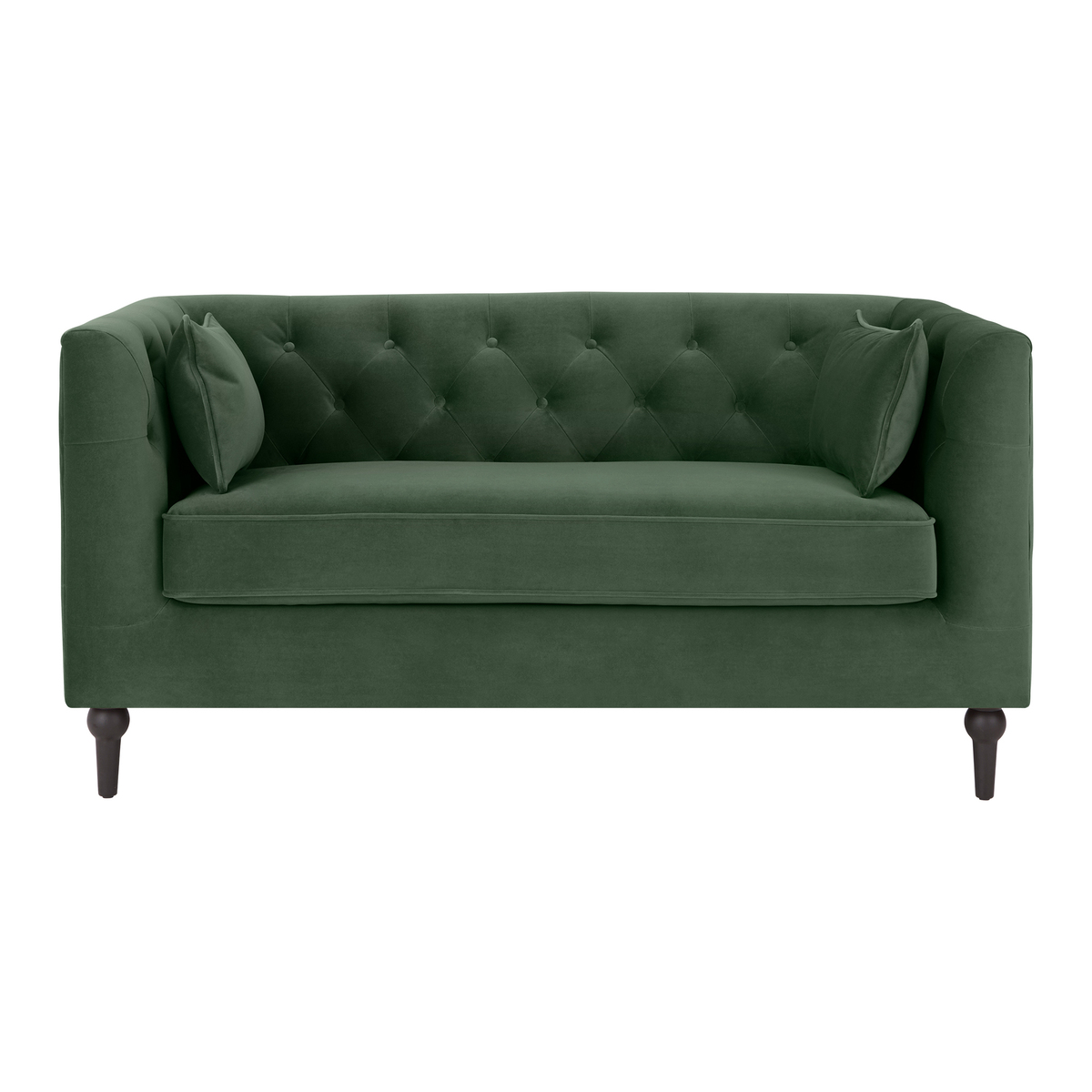 Flynn 2 Seater Sofa, Elm Green Velvet – image 2
