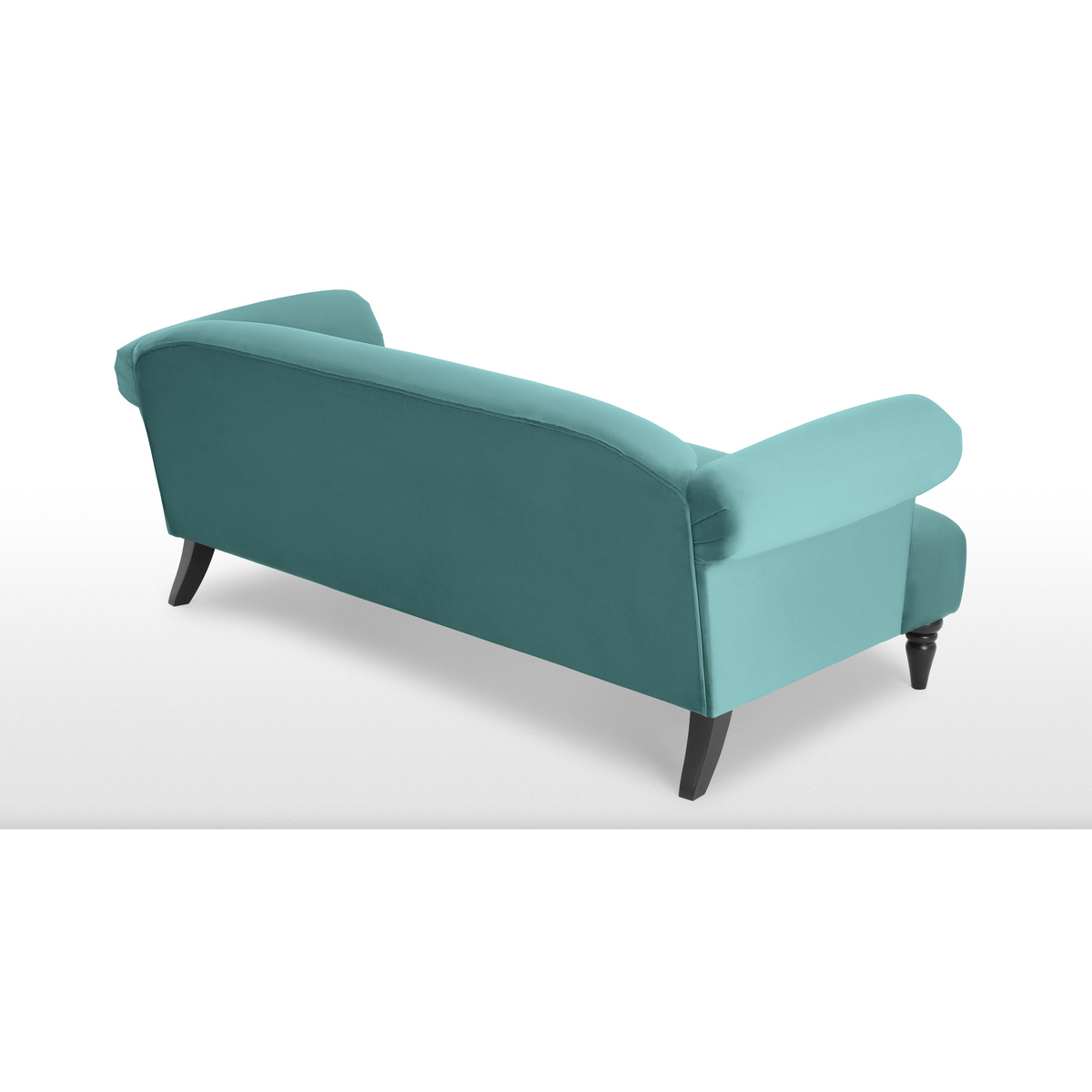 Claudia 3 Seater Sofa, Peacock Blue Velvet – image 5