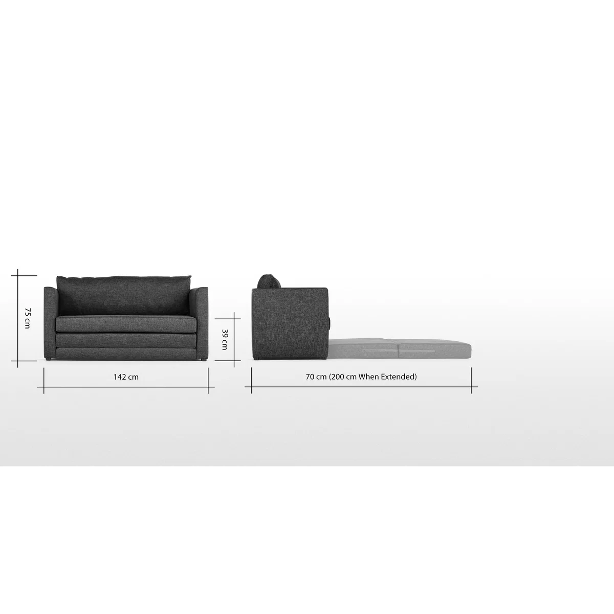 Eli Sofa Bed, Cygnet Grey – image 8